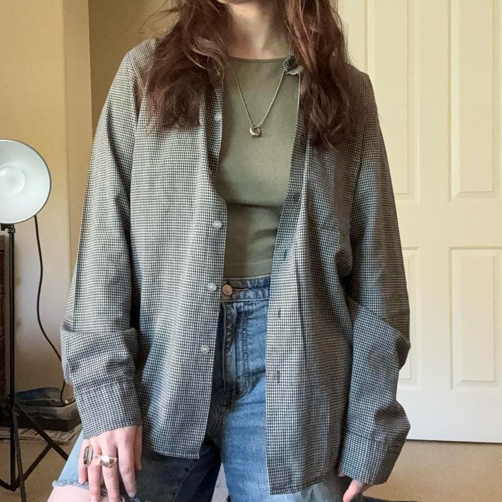 Black and White Checkered Shirt